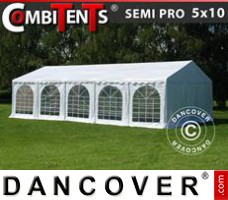 Tenda Eventos SEMI PRO Plus CombiTents® 5x10m, 3-em-1, Branco
