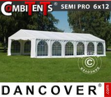Tenda Eventos SEMI PRO Plus CombiTents® 6x12m, 4-em-1, Branco