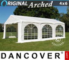 Tenda Eventos Original 4x6m PVC, "Arched", Branco