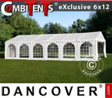 Tenda Eventos Exclusive CombiTents® 6x12m, 4-em-1, Branco